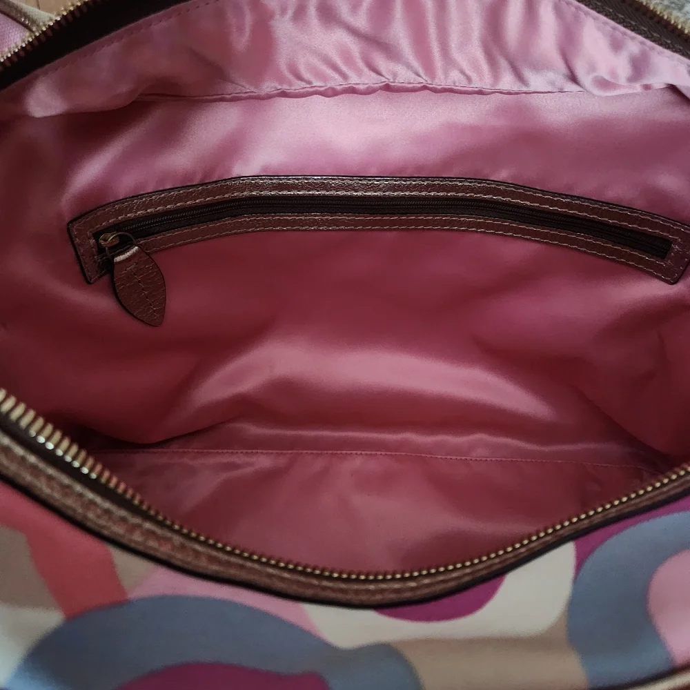 Coach Metallic and Multicolor Satchel - Picture 10 of 16